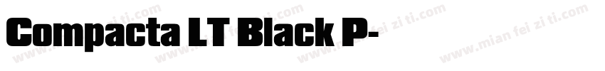 Compacta LT Black P字体转换